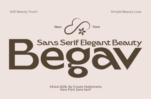 Begav: A Modern Sans Serif for Elegant Branding