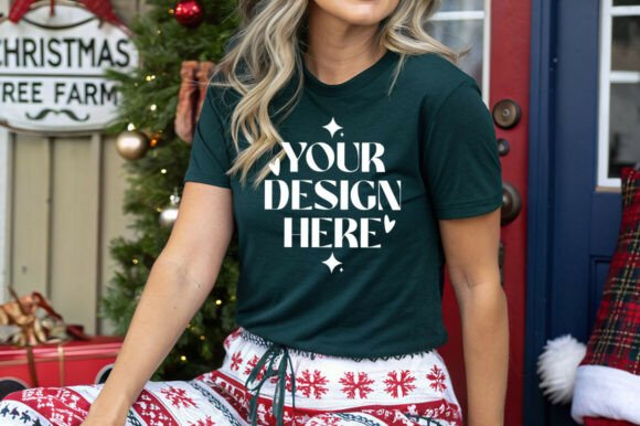 Bella Canvas 3001 Forest Green Mockup: A Strategic Tool for Brand Visualization