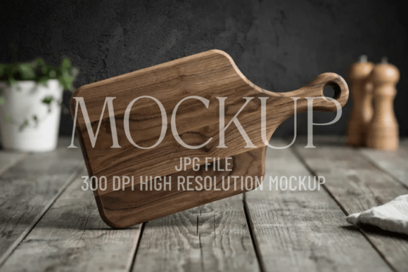 Blank Wooden Board Mockup for Modern Design