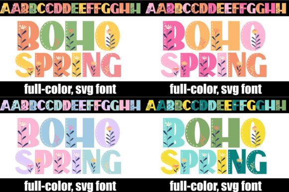Boho Spring Bundle: A Vibrant Type Solution for Modern Branding