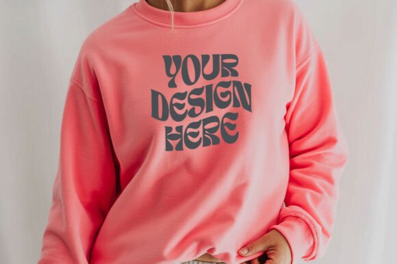 Choosing the Right Safety Pink G18000 Sweatshirt Mockup for Your Design Workflow