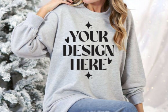 Christmas Gildan 18000 Sport Grey Mockup: Elevating Your Holiday Designs