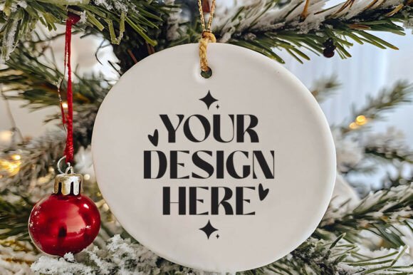 Christmas Round Ornament Mockup: The Ultimate Tool for Holiday Creators