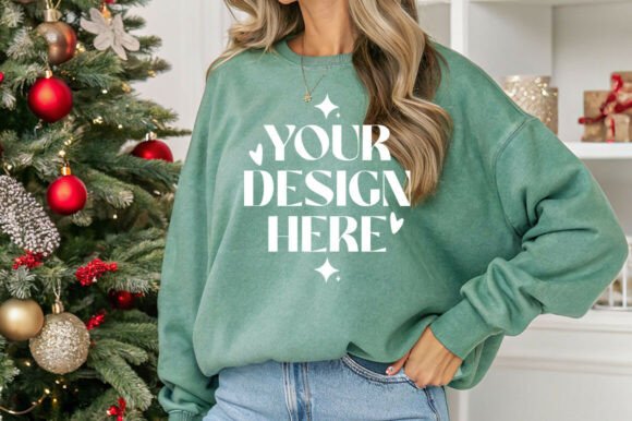 Comfort Colors 1566 Light Green Mockup