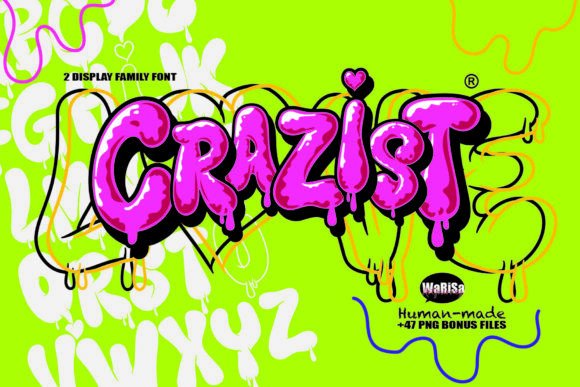 Crazist: The Bold Dripping Font for Edgy Designs