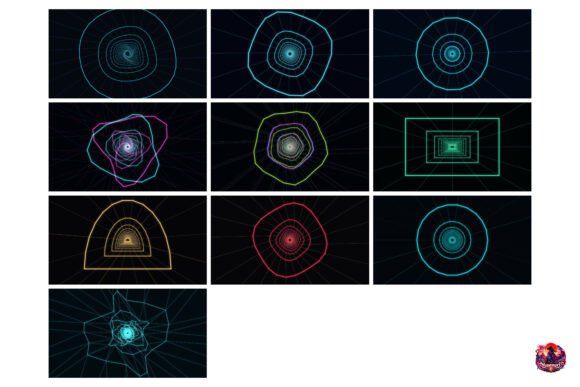 Cyberpunk Tunnel Visuals for Producers