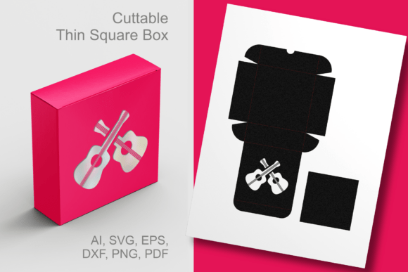 Guitars Cutout Thin Square Box Template: A Detailed Evaluation for DIY Packaging