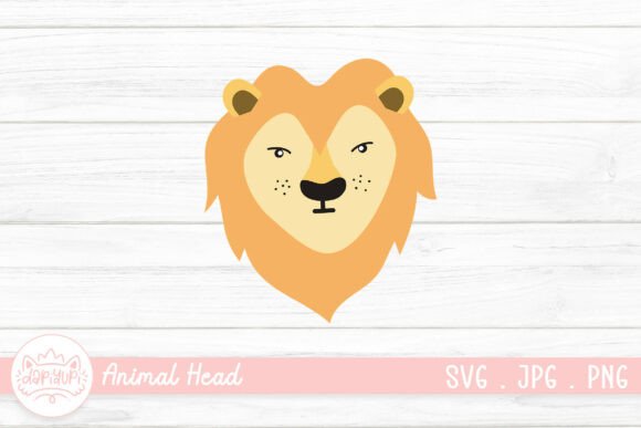 Lion Head Clipart Animal Head for Creative Projects