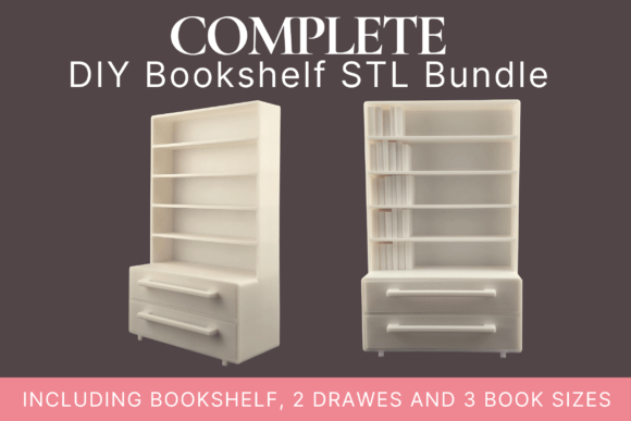 Miniature Bookshelf Reading Tracker STL: A Tactile Solution for Modern Readers